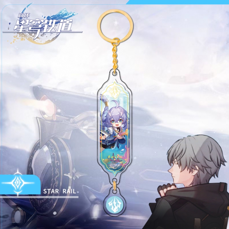 Honkai: Star Gold circular pendant with keychain OPP packaging price for 5 pcs