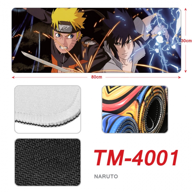 Naruto Anime peripheral new lock edge mouse pad 80X30cm  TM-4001