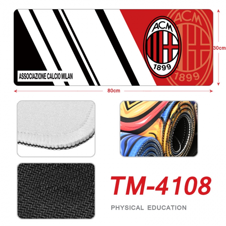 Football Sports Surroundings peripheral new lock edge mouse pad 80X30cm TM-4108