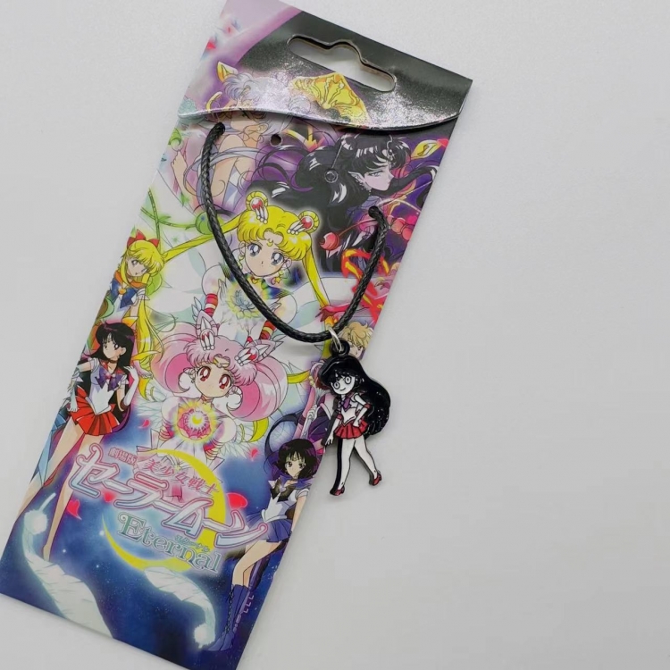 sailormoon Anime Surrounding Leather Rope Necklace Pendant price for 5 pcs