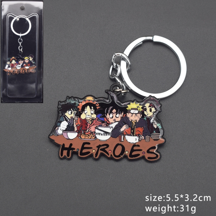 Naruto Anime character drip oil keychain