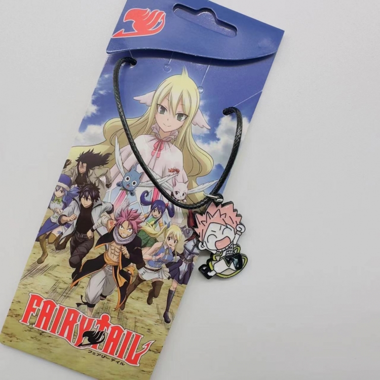 Fairy tail Anime Surrounding Leather Rope Necklace Pendant price for 5 pcs