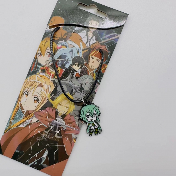 Sword Art Online Anime Surrounding Leather Rope Necklace Pendant price for 5 pcs