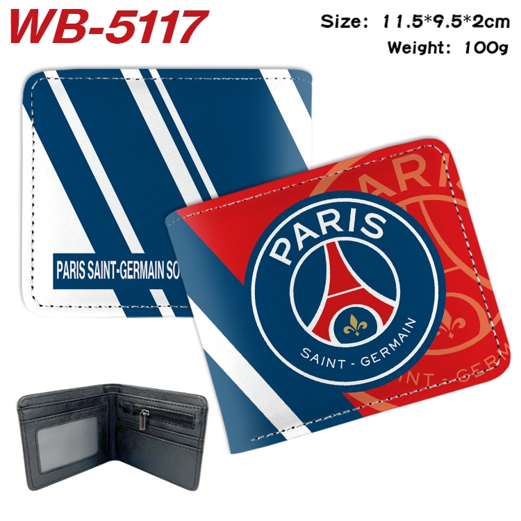 Sports Surroundings Animation color PU leather half fold wallet 11.5X9X2CM WB-5117
