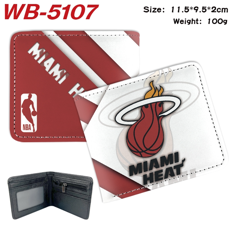 Sports Surroundings Animation color PU leather half fold wallet 11.5X9X2CM WB-5107