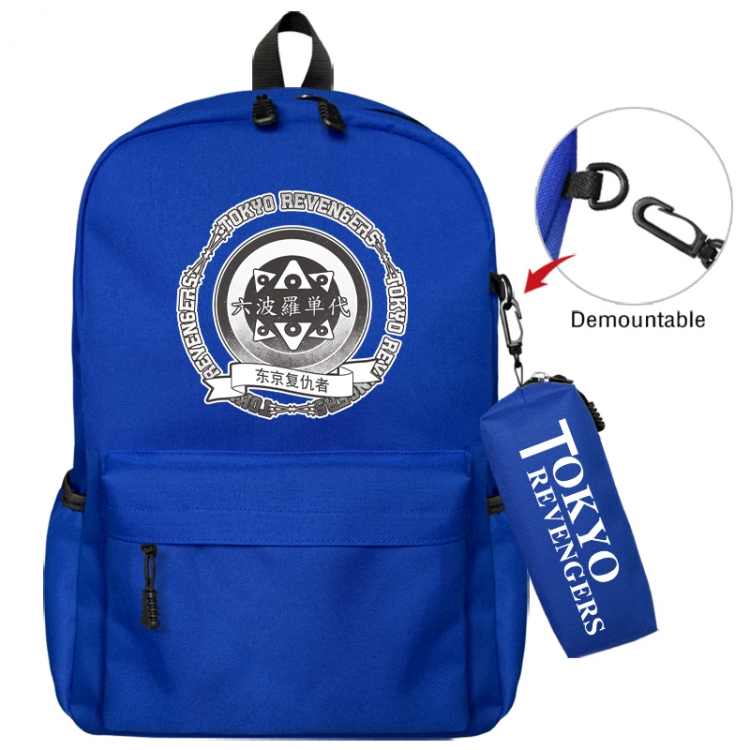 Tokyo Revengers  Animation backpack schoolbag+small pen bag school bag 43X35X12CM