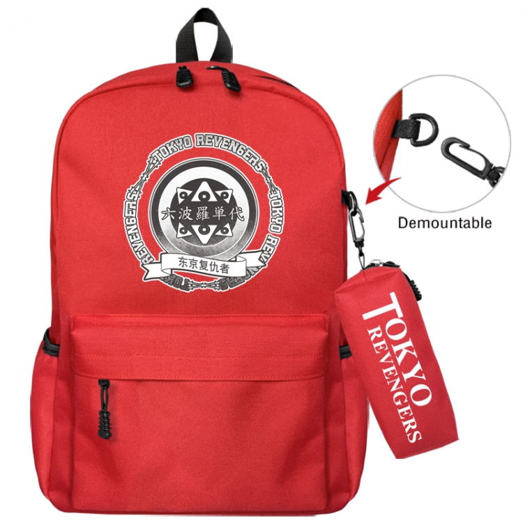 Tokyo Revengers  Animation backpack schoolbag+small pen bag school bag 43X35X12CM