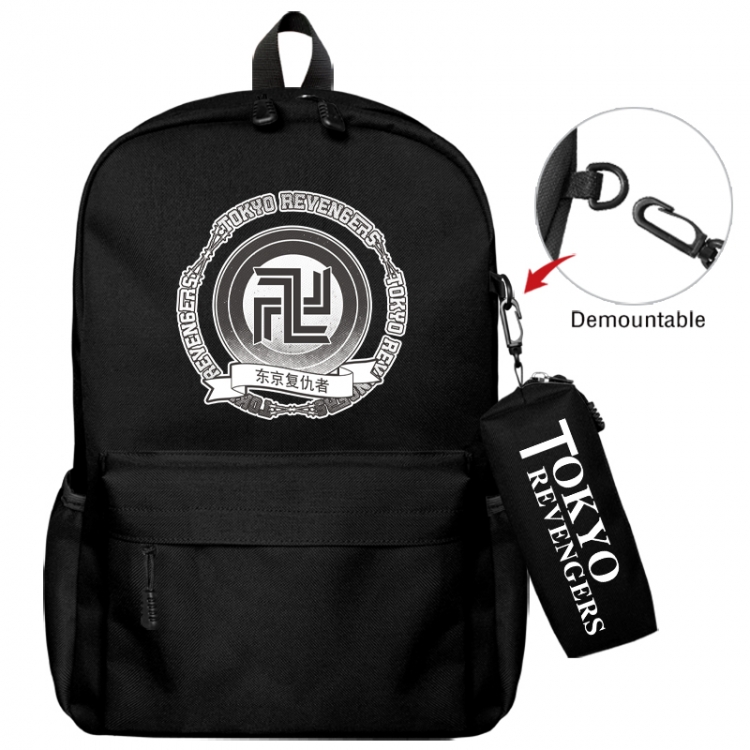 Tokyo Revengers  Animation backpack schoolbag+small pen bag school bag 43X35X12CM