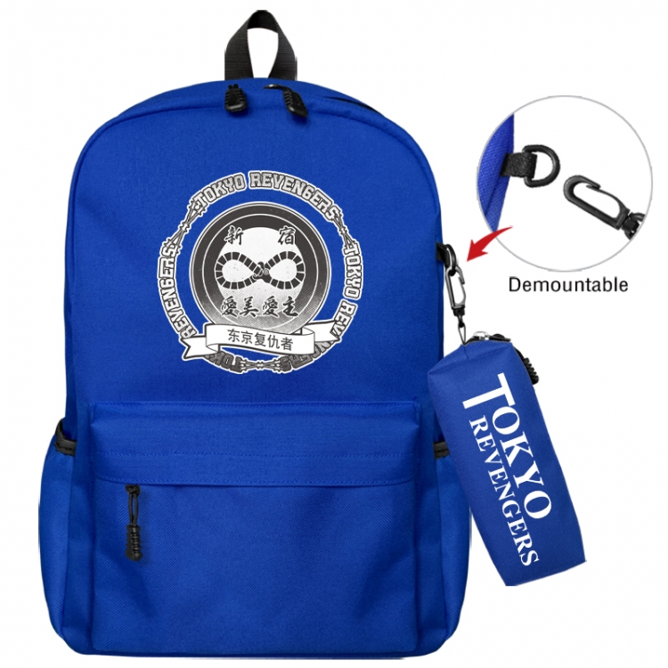 Tokyo Revengers  Animation backpack schoolbag+small pen bag school bag 43X35X12CM