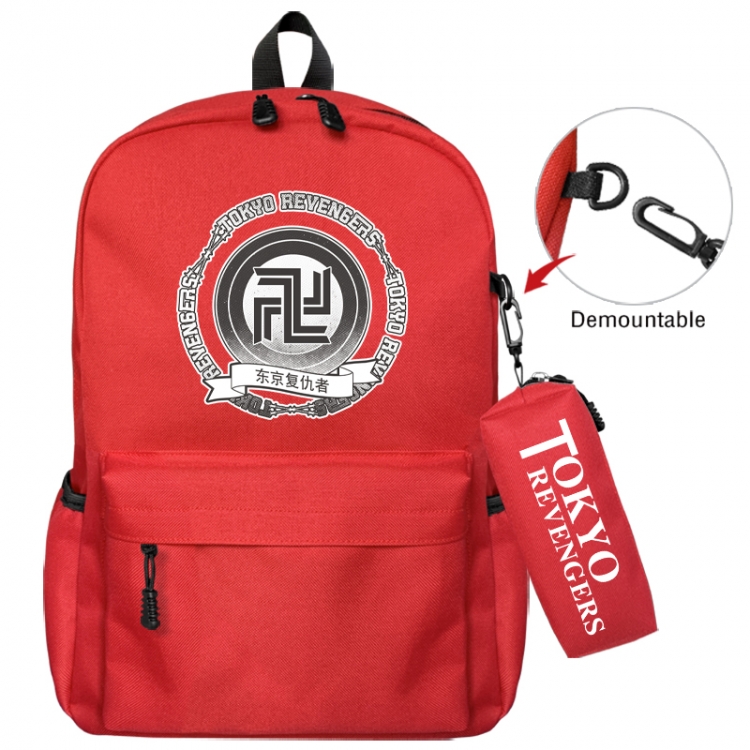 Tokyo Revengers  Animation backpack schoolbag+small pen bag school bag 43X35X12CM