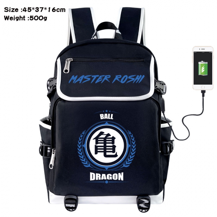 DRAGON BALL Anime Flip Data Cable USB Backpack School Bag 45X37X16CM