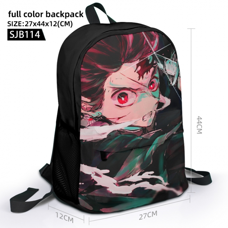 Demon Slayer Kimets Anime Full Color Backpack 27x44x12cm supports customization of individual graphics SJB114
