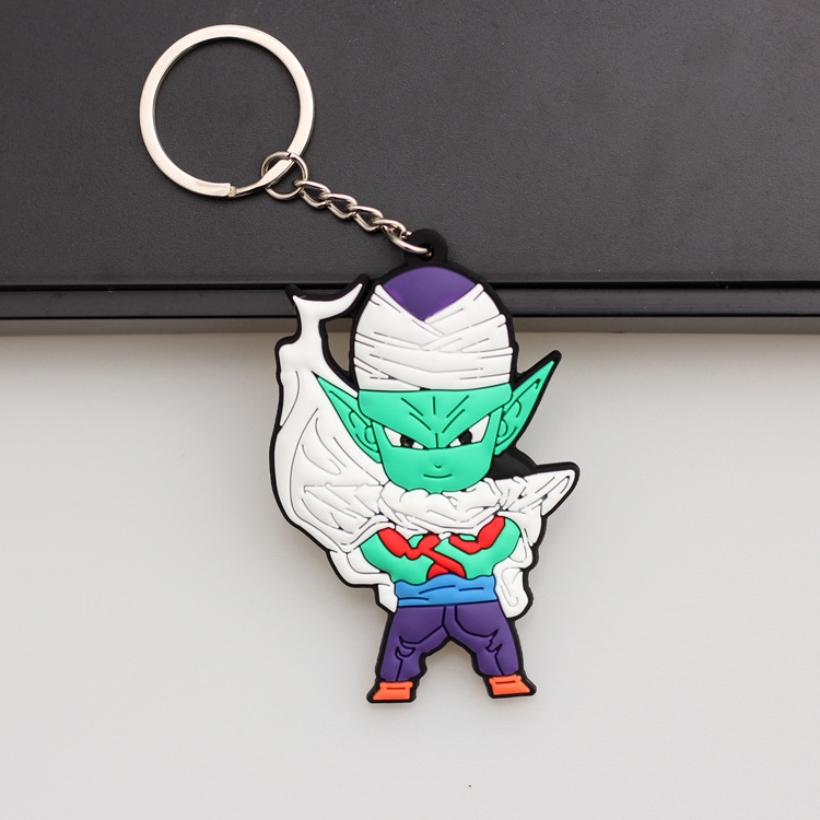 DRAGON BALL Anime peripheral double-sided soft rubber keychain PVC pendant 6-8cm price for 5 pcs