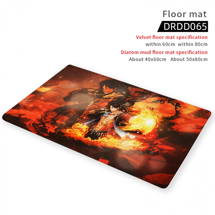 One Piece Anime short velvet floor mat 40X60CM DRDD065