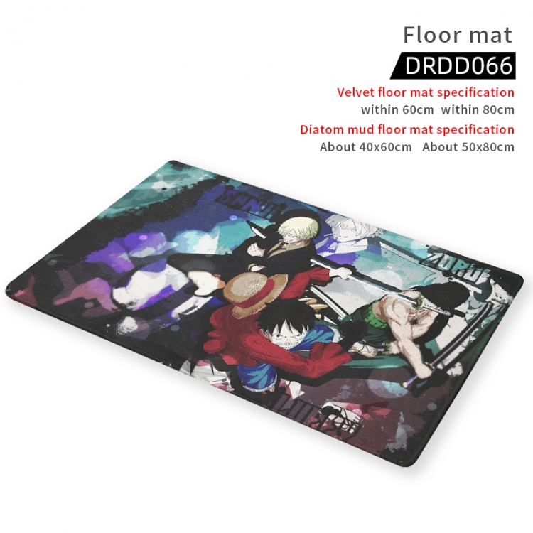 One Piece Anime short velvet floor mat 40X60CM DRDD066
