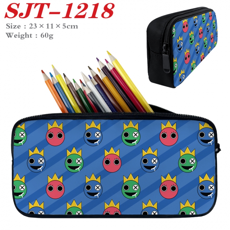 Rainbow Friend Anime nylon student pencil case 23x11x5cm  SJT-1218