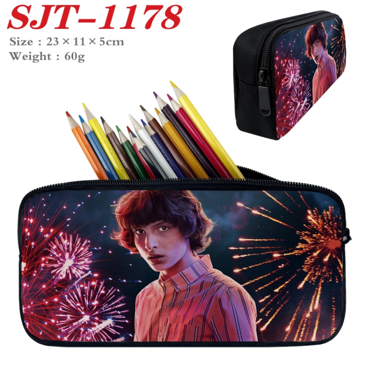 Stranger Things  Anime nylon student pencil case 23x11x5cm SJT-1178