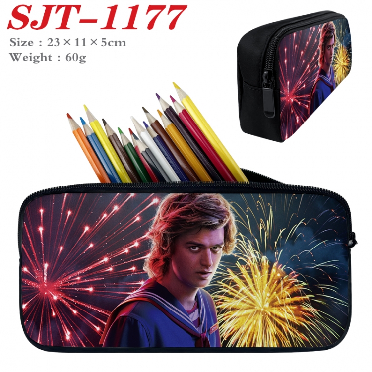 Stranger Things  Anime nylon student pencil case 23x11x5cm SJT-1177