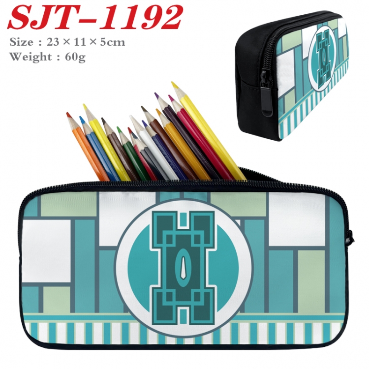 Demon Slayer Kimets  Anime nylon student pencil case 23x11x5cm SJT-1192