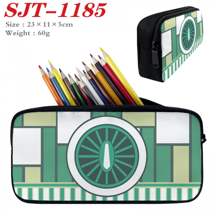 Demon Slayer Kimets  Anime nylon student pencil case 23x11x5cm SJT-1185