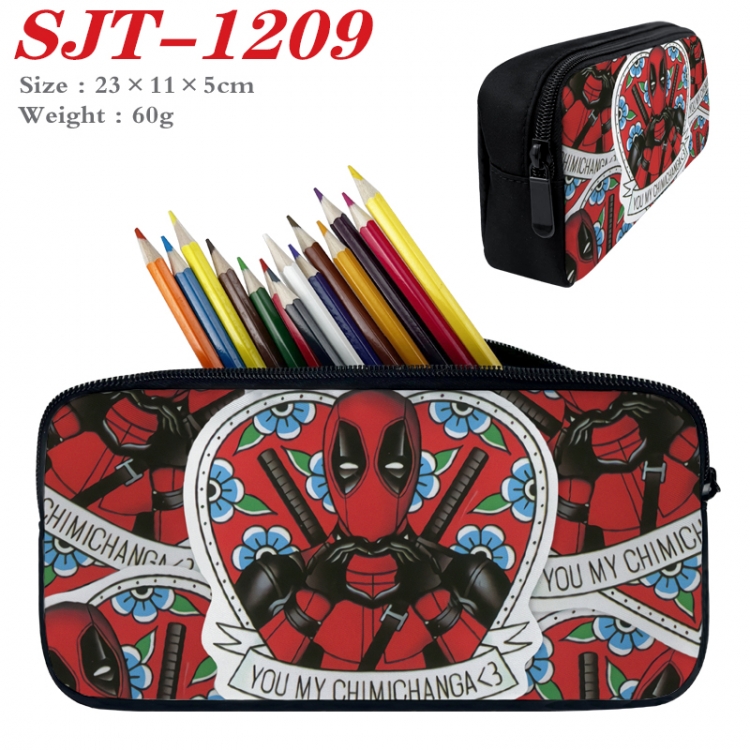 Deadpool  Anime nylon student pencil case 23x11x5cm SJT-1209
