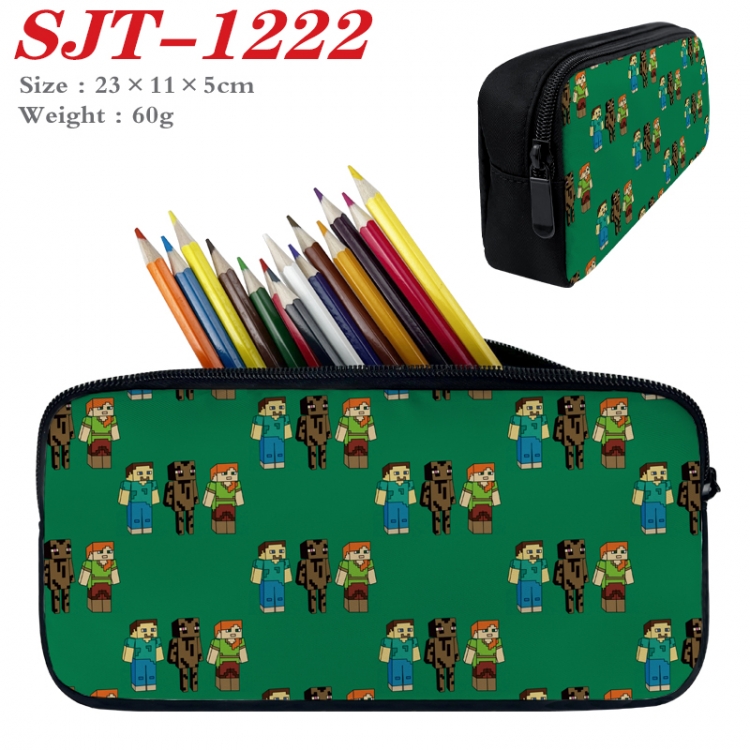 Minecraft  Anime nylon student pencil case 23x11x5cm SJT-1222