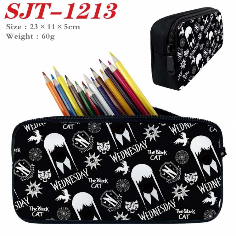 Wednesday  Anime nylon student pencil case 23x11x5cm  SJT-1213