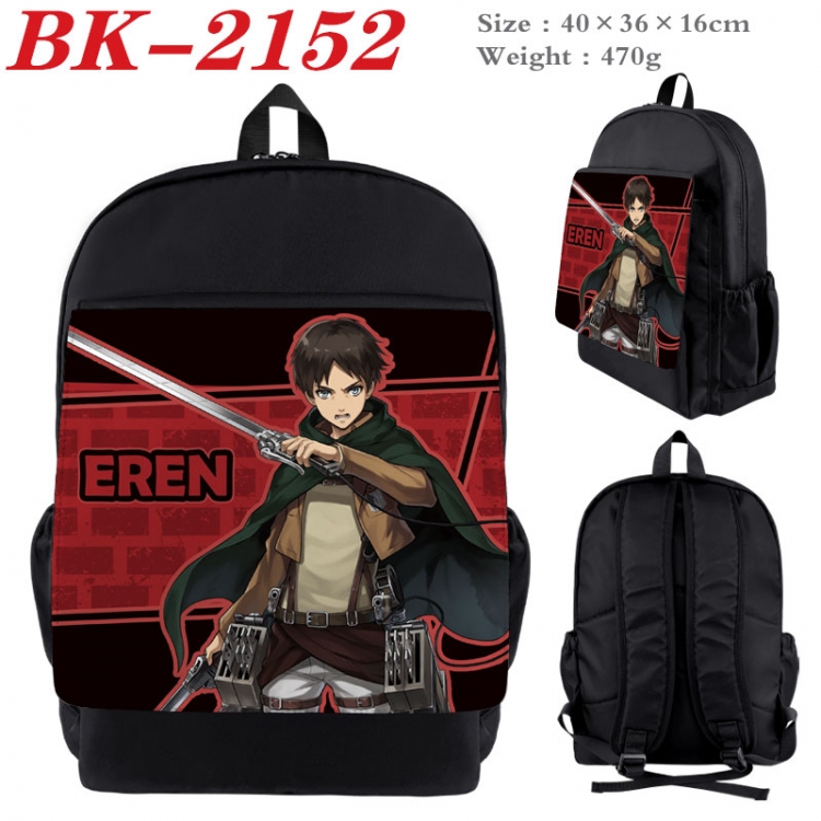 Shingeki no Kyojin New nylon canvas waterproof backpack 40X36X16CM BK-2152