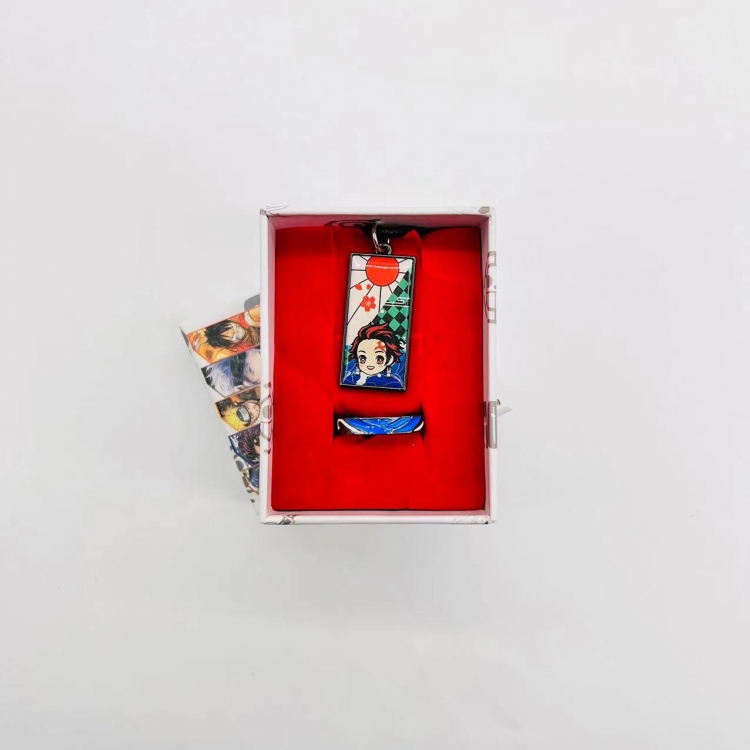 Demon Slayer KimetsAnime Surrounding Box Ring Necklace