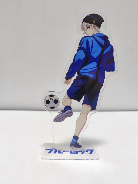 BLUE LOCK  Anime Laser Acrylic Humanoid keychain Standing Plates
