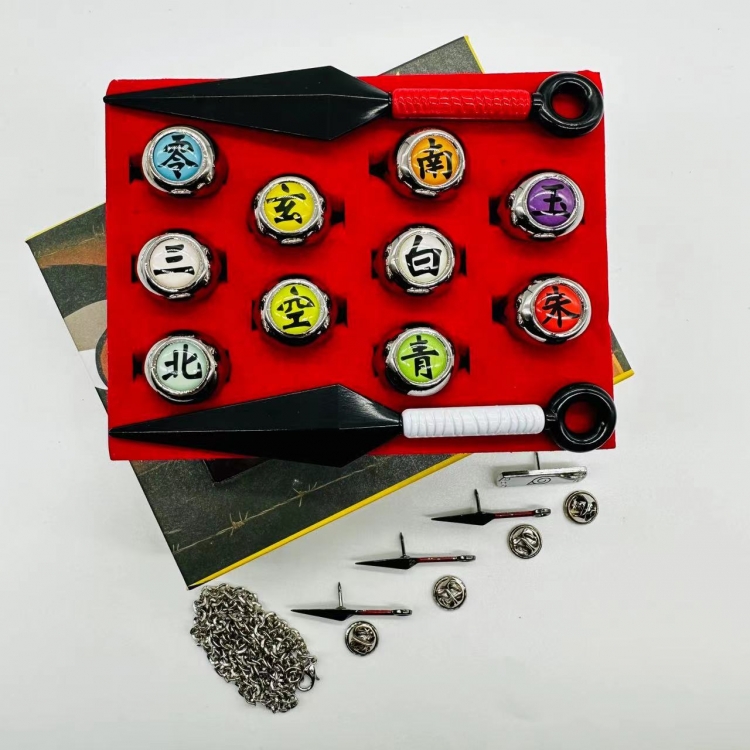 Ring Naruto Anime peripheral ring badge set of 16