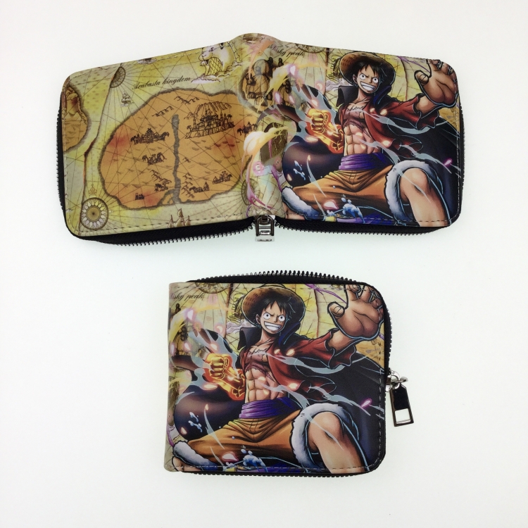 One Piece Medium zipper card leather wallet