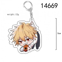 Chainsaw man Anime Acrylic Key...