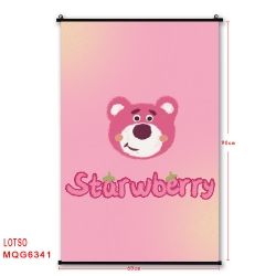 Strawberry Bear cartoon black ...