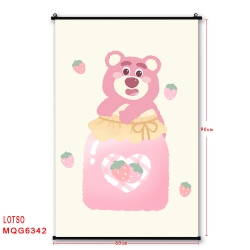 Strawberry Bear cartoon black ...