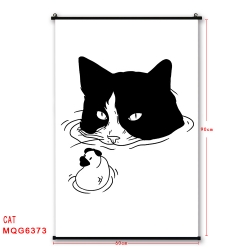 cat cartoon black Plastic rod ...