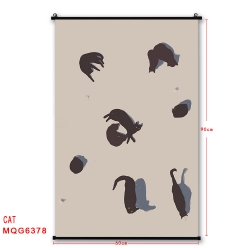 cat cartoon black Plastic rod ...