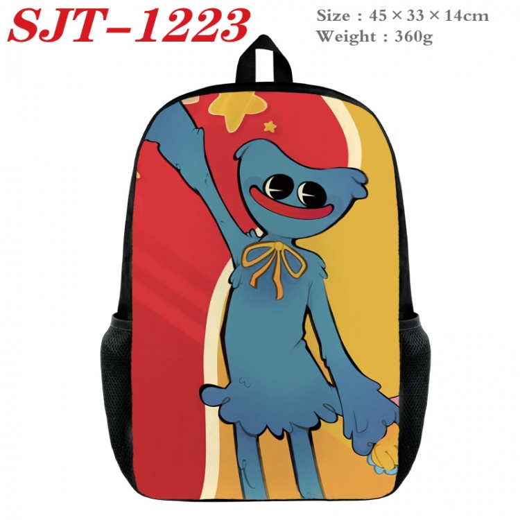 Poppy Playtime Anime nylon canvas backpack student backpack 45x33x14cm SJT-1223