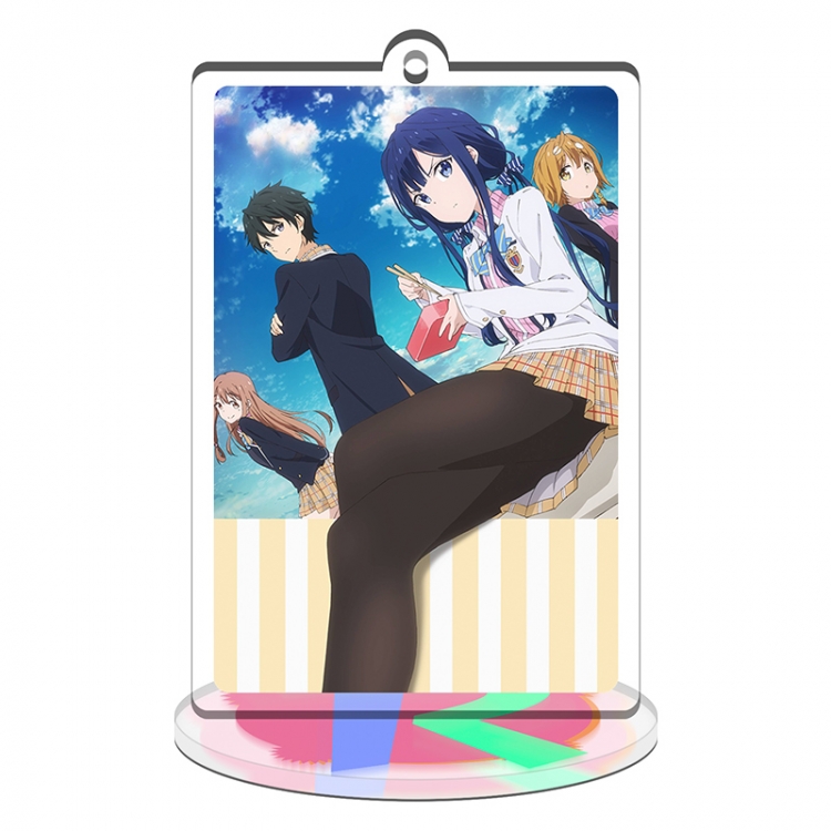 The Art of Masamune-kuns Acrylic rectangular small Stand Plates keychain pendant 8CM
