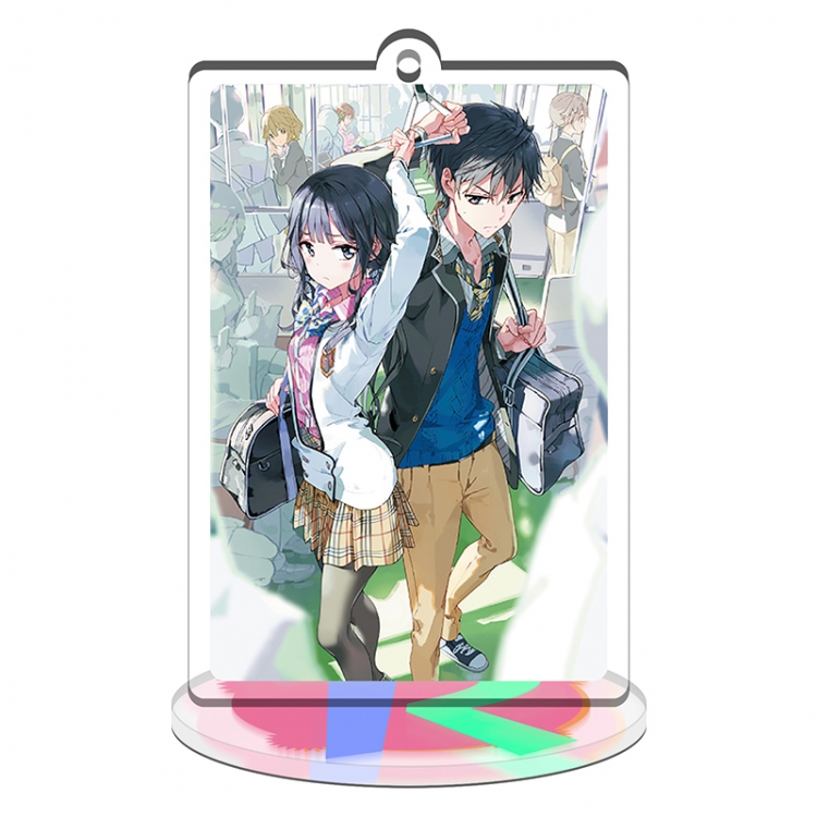 The Art of Masamune-kuns Acrylic rectangular small Stand Plates keychain pendant 8CM