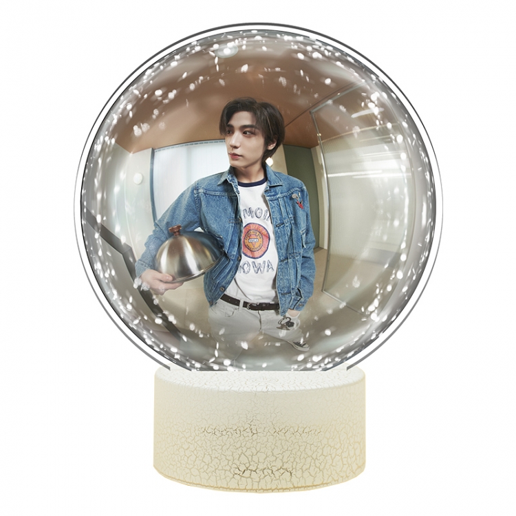 BOYNEXTDOOR Acrylic Night Light 16 Color-changing USB Interface Box Set 19X7X4CM white base