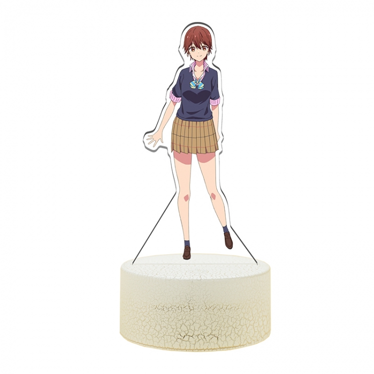 Masamune-kuns Revenge Acrylic Night Light 16 Color-changing USB Interface Box Set 19X7X4CM white base