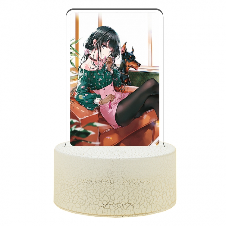 Masamune-kuns Revenge Acrylic night light 16 kinds of color changing USB interface box 14X7X4CM white base