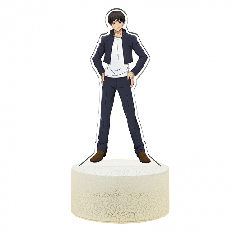 Jujutsu Kaisen Acrylic Night Light 16 Color-changing USB Interface Box Set 19X7X4CM white base