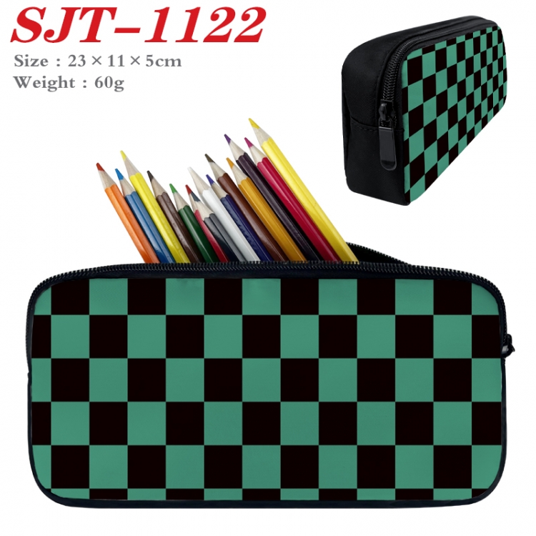 Demon Slayer Kimets  Anime nylon student pencil case 23x11x5cm  SJT-1122