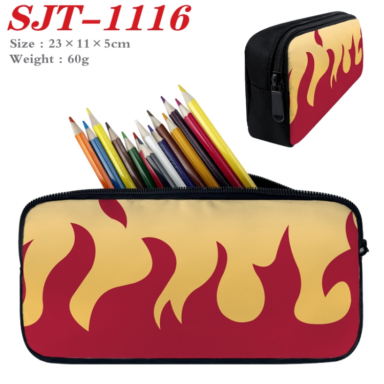 Demon Slayer Kimets  Anime nylon student pencil case 23x11x5cm SJT-1116