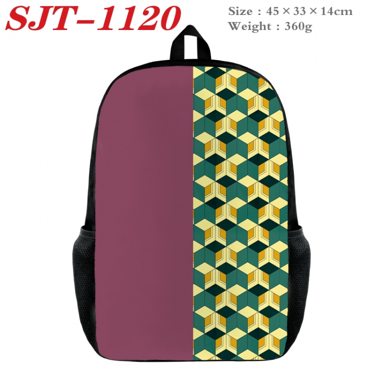 Demon Slayer Kimets Anime nylon canvas backpack student backpack 45x33x14cm  SJT-1120