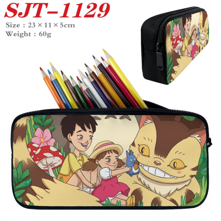TOTORO Anime nylon student pencil case 23x11x5cm