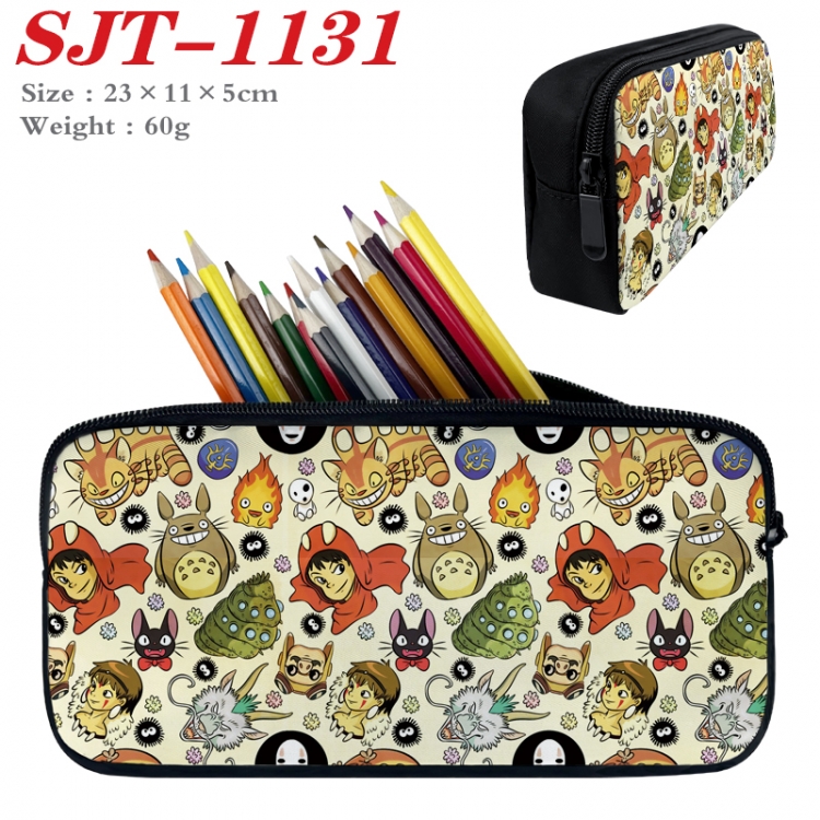 TOTORO Anime nylon student pencil case 23x11x5cm