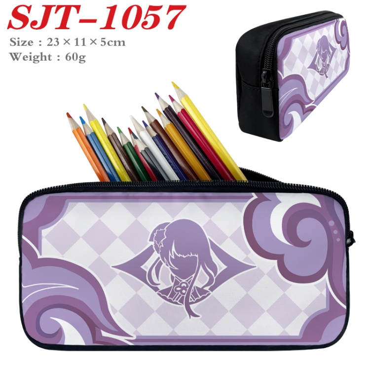 Genshin Impact  Anime nylon student pencil case 23x11x5cm